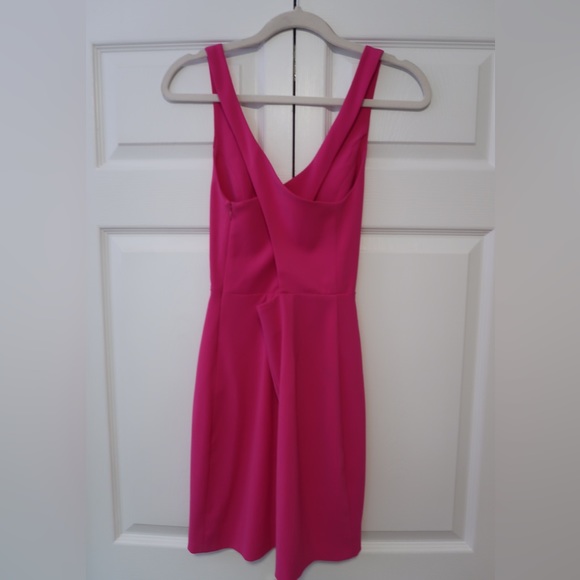 Amanda Uprichard Petit pink cross back mini dress - Picture 2 of 3